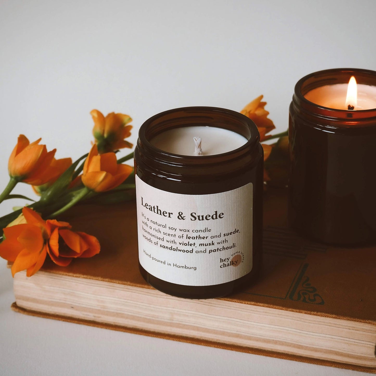 Hey Chalky Leather & Suede 155g Candle