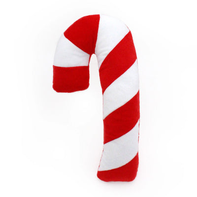 ZippyPaws Holiday Jigglerz® - Candy Cane - Plush Dog Toy