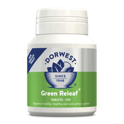 Dorwest Green Releaf Tablets for Dogs and Cats (100 Tablets)